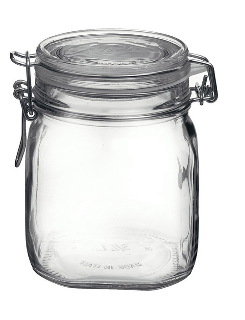 Bormioli Rocco Round Storage Jar Clear Lid 1/2L