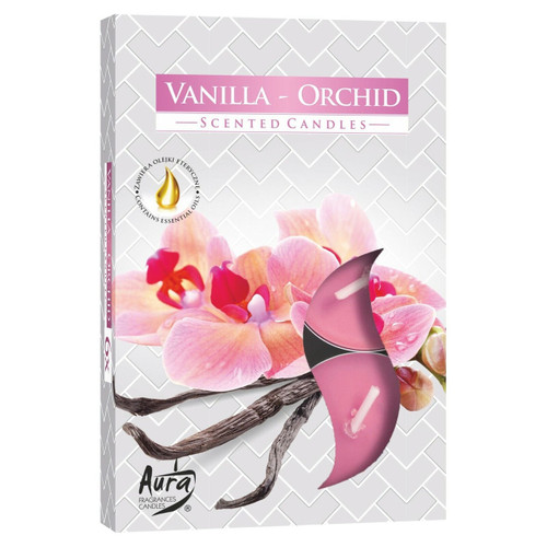 Set of 18 Vanilla Orchid Scented Tea light Candles