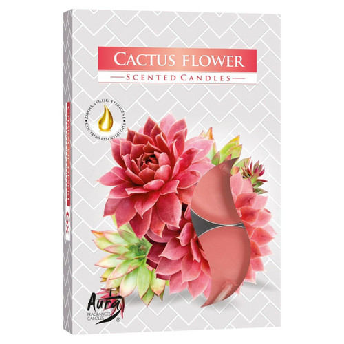 Set of 18 Cactus Flower Scented Tea light Candles