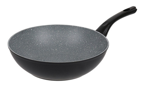 Forgecross 28cm Non-Stick Aluminium Large Wok (Black)