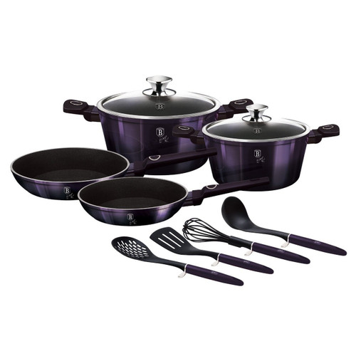 Berlinger Haus 10 Pc Purple Eclipse Aluminium Cookware Set