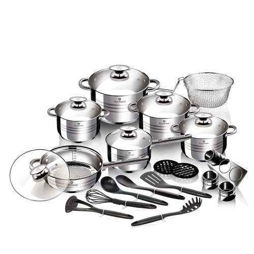 26-Piece Stainless Steel Nonstick Cookware Set