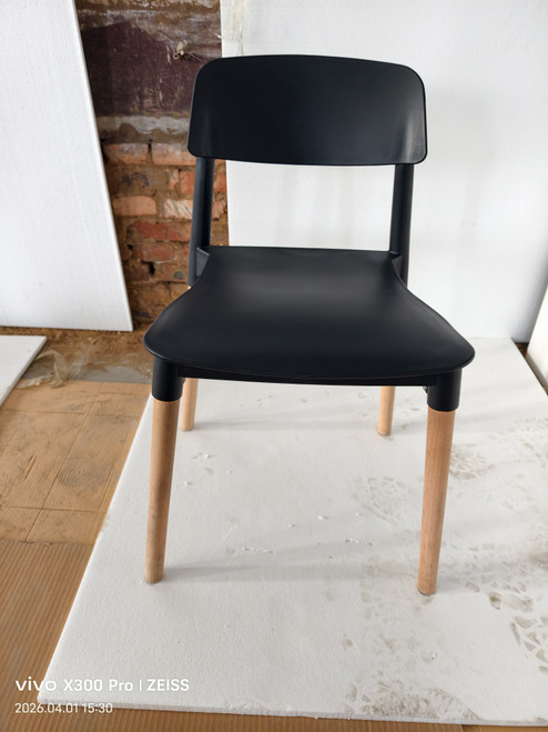 MADRID Scandinavian Dining Chair w/ Beech Wood Legs Minimalist Kitchen Seat