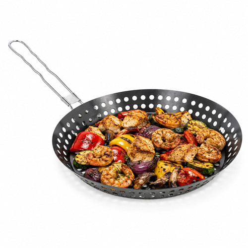 Black Barbecue Non Stick BBQ Pan