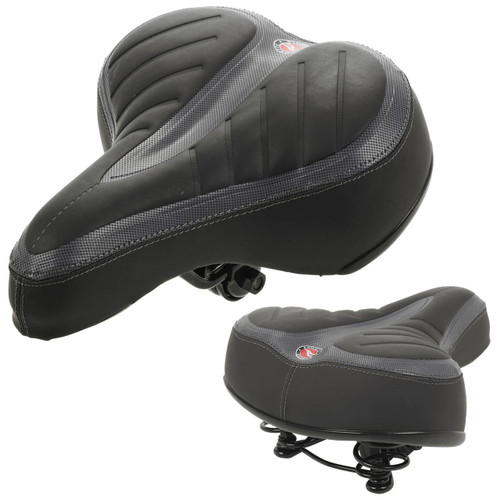 Black Premium Bike Wide Comfort Seat