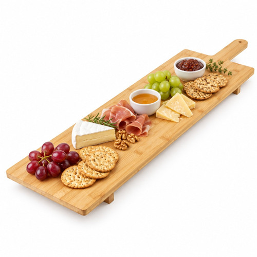 Bamboo Serving Tray 88cm Handle