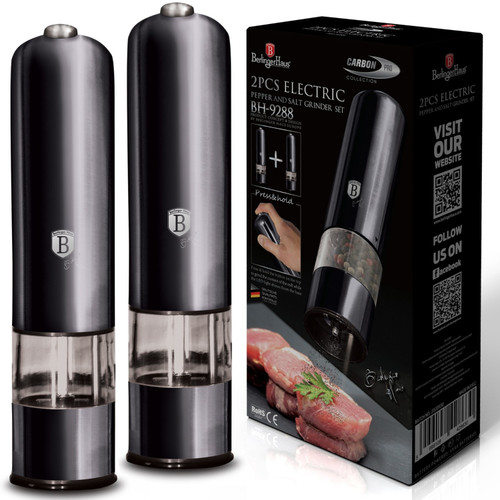Set of 2 Electric Salt and Pepper Grinder Mills