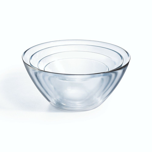 One of Each Luminarc Tempered Glass Mixing Bowls