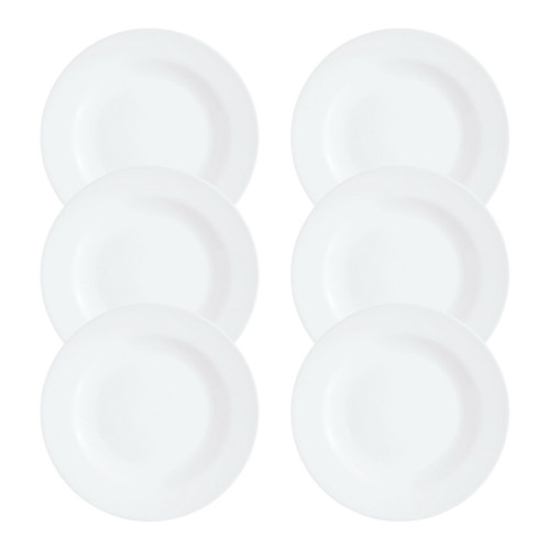 Set of 6 Luminarc Glass Dessert Plate
