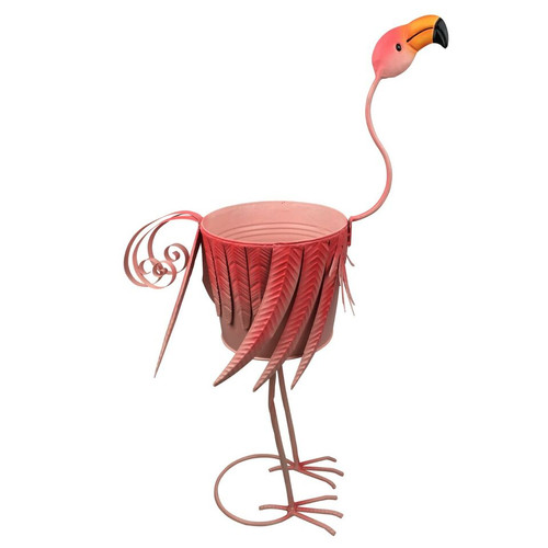 Metal Flamingo Ice Bucket