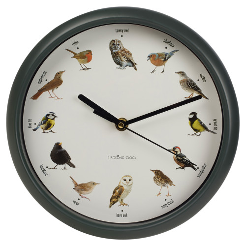 Wall Clock With Bird Song Sounds