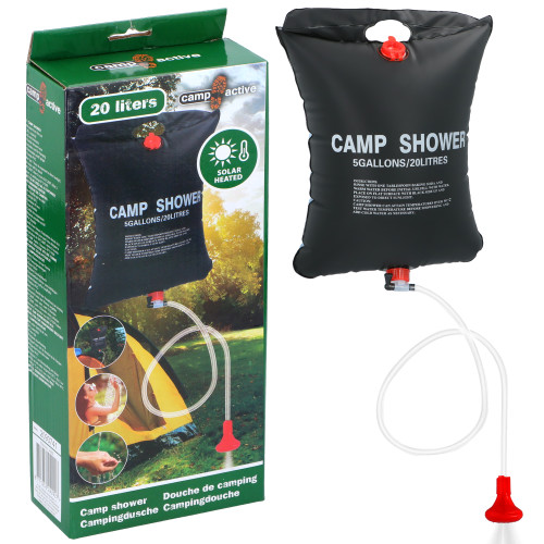 20L Solar Heated Portable Camp Shower