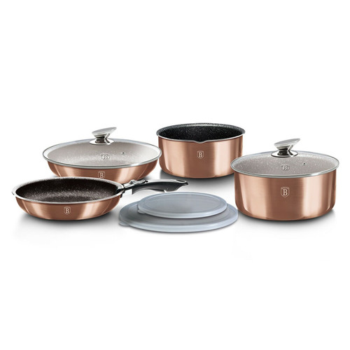 Berlinger Haus 9Pc Rose Gold Cookware Set