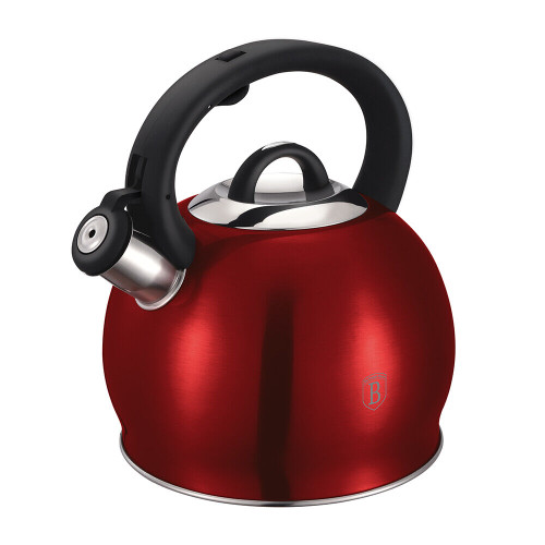 Berlinger Haus 3L Burgundy Stainless Steel Whistling Kettle