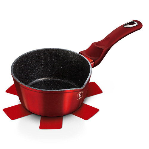 Berlinger Haus 16cm Burgundy with Lid Saucepan Cookware Pot Pan