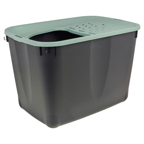 Large Plastic Cat Litter Bucket with Vented Lid