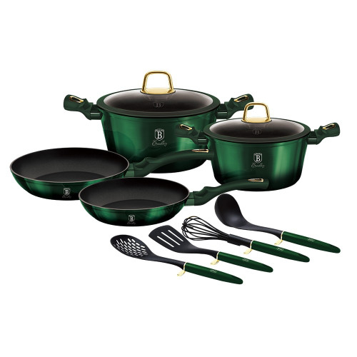 Berlinger Haus 10 Pc Emerald Aluminium Cookware Set