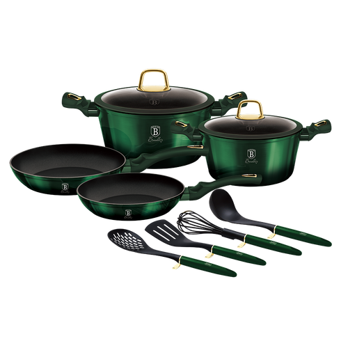 Berlinger Haus 10 Pc Emerald Aluminium Cookware Set