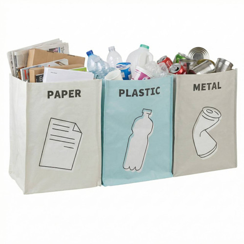 3 Recycling Waste Sorter Bags