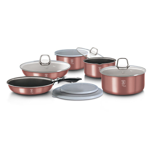 Berlinger Haus 12Pc Rose Aluminium Cookware Set