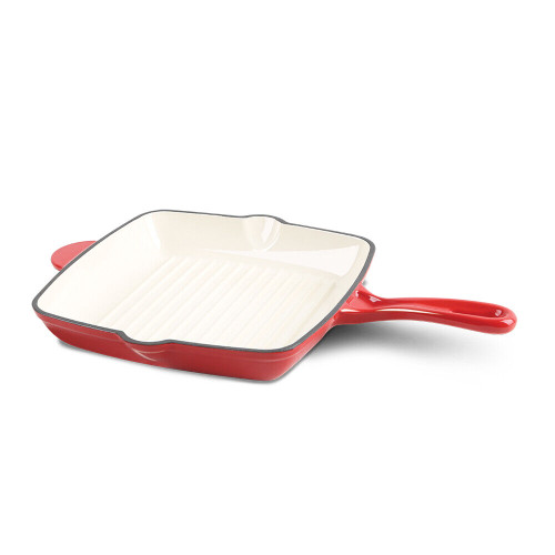 Berlinger Haus Red Cast Iron Enamel Frying Pan