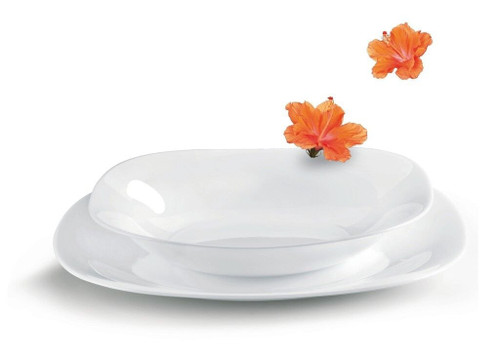 Bormioli Rocco 19pc Opal Glass Tableware Dinner Set