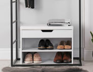Shoe storage and clothes racks