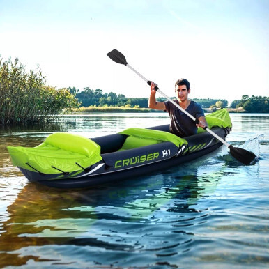 XQ Max Cruiser 2-Person Inflatable Kayak Boat with Paddle