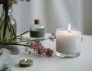 Candle holders, candles & tealights