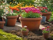 Outdoor plant pots