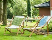 Sun loungers and hammocks