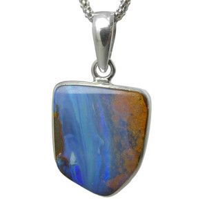 Australian Boulder Opal Pendant - 10ct Australian Boulder Opal Pendant - 10ct