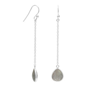 Labradorite Chain Drop Earrings Labradorite Chain Drop Earrings