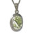 A Faceted Oval Moldavite Pendant A Faceted Oval Moldavite Pendant