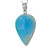 Teardrop Larimar in Sterling Silver-1 Teardrop Larimar in Sterling Silver-1