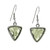 Triangular Cut Moldavite Earrings Triangular Cut Moldavite Earrings