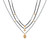 17 + 2 14 Karat Gold Plated Charm and Labradorite Necklace 17 + 2 14 Karat Gold Plated Charm and Labradorite Necklace