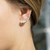Rhodium Plated Graduated Cultured Freshwater Pearl Ear Climbers Rhodium Plated Graduated Cultured Freshwater Pearl Ear Climbers