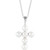 14K White Cultured White Freshwater Pearl Cross 16-18" Necklace 14K White Cultured White Freshwater Pearl Cross 16-18" Necklace