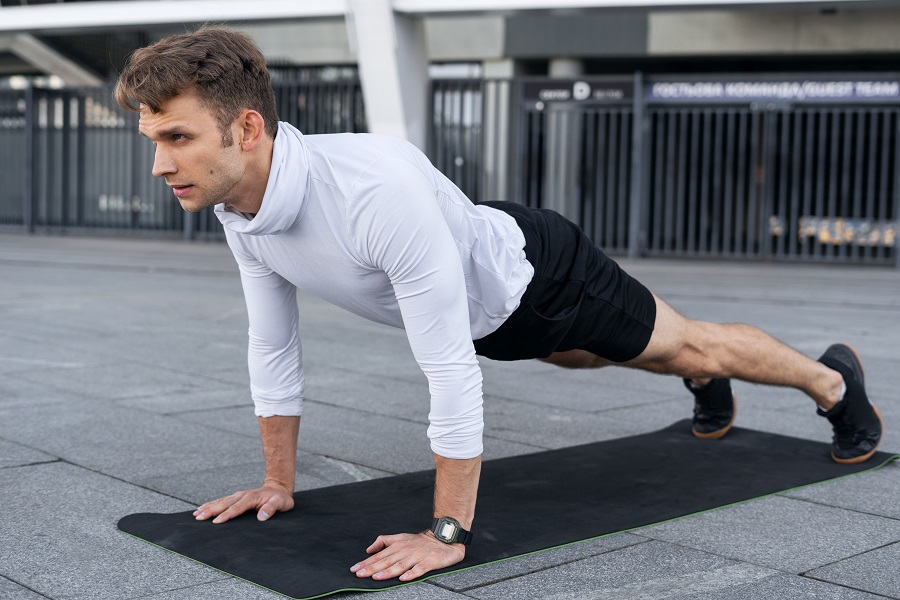 Man Doing Plank