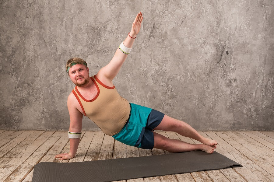 Man Practicing Yoga