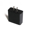 3-Port USB Charger Adapter with Output Display 5V 3A -- Black