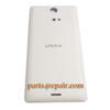 Back Cover for Sony Xperia ZR M36H -White from www.parts4repair.com