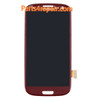 Complete Screen Assembly without Bezel for Samsung I9300 Galaxy S III -Red