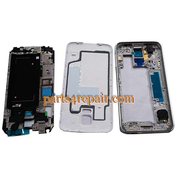 Full Housing Cover for Samsung Galaxy S5 G900F -White