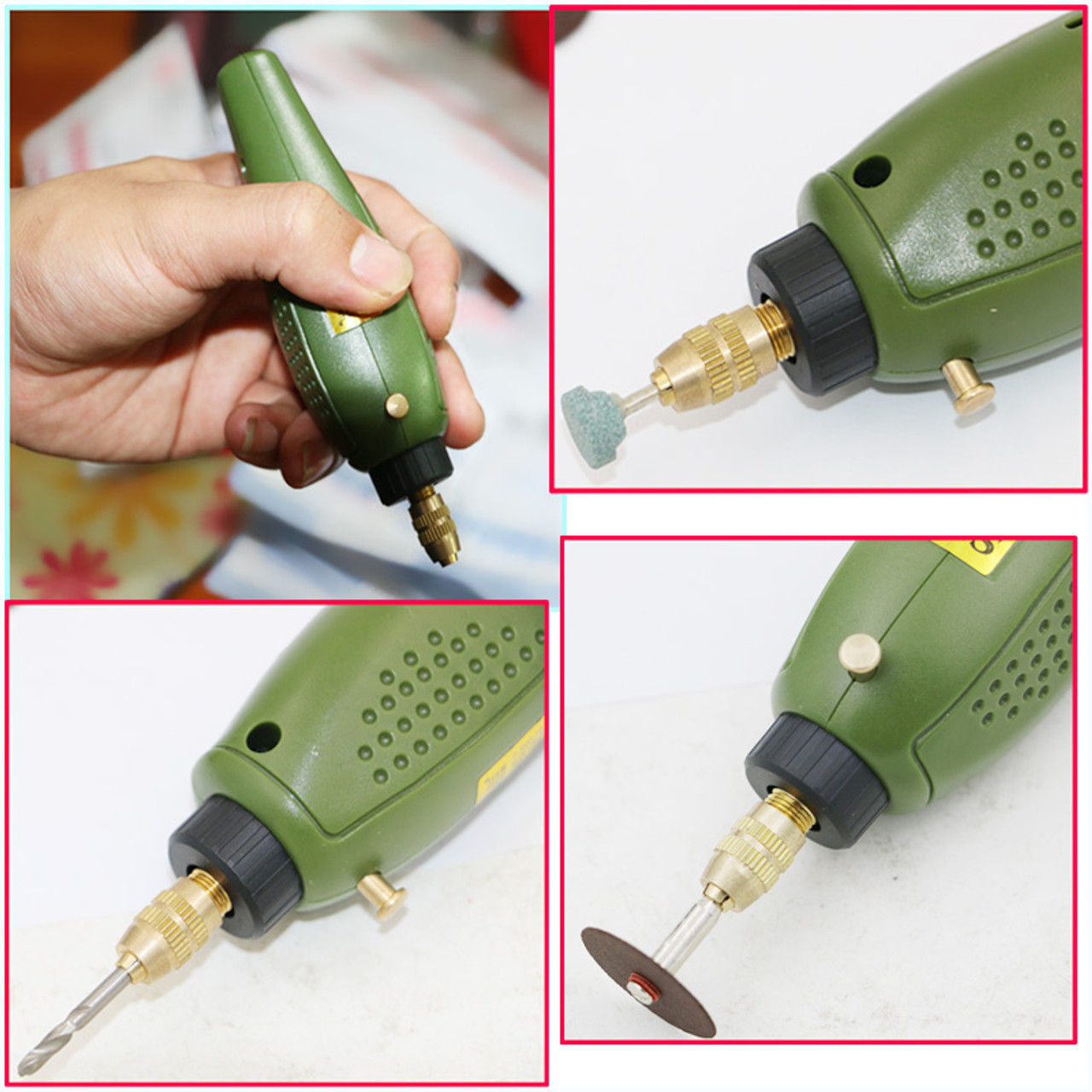 12V DC Grinder Tool Mini dremel drill Electric Grinding Set for