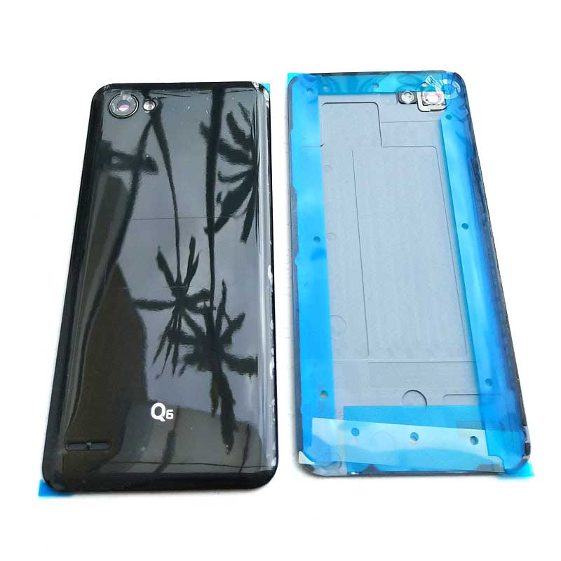 LG Q6 Back Housing Cover Replacement Black - Main Image