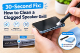 30-Second Fix: How to Clean a Clogged Speaker Grill
