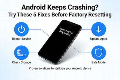 Android Keeps Crashing? Try These 5 Fixes Before Factory Resetting