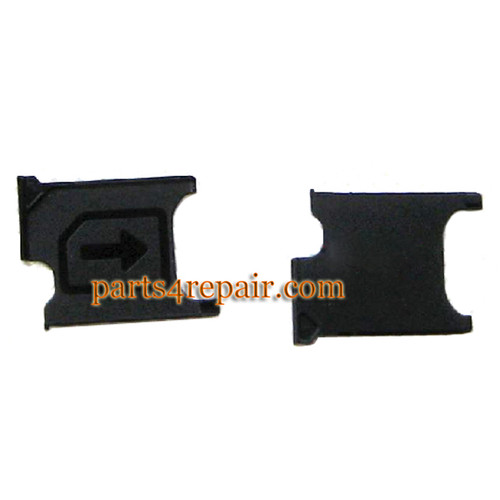 SIM Tray for Sony Xperia T2 Ultra xm50h -Black from www.parts4repair.com
